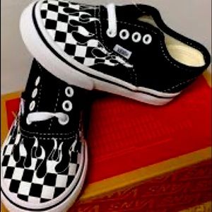 Toddler checkers flames vans
